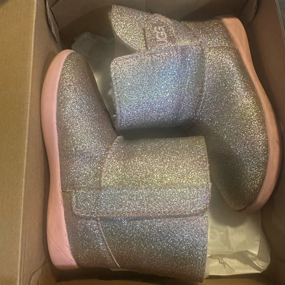 UGG Glitter Boots with Pink Soles
